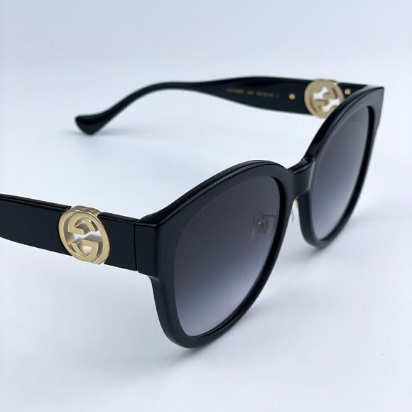 SALE! NEW Gucci GG1028SK 006 Black Grey Gradient Square Women Sunglasses main image 12
